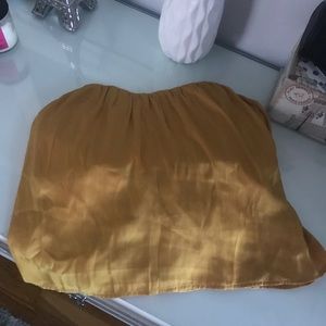 Lulus yellow off shoulder top.